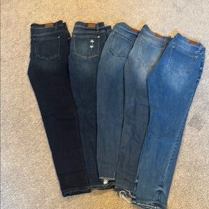 Judy Blue Skinny Jeans Black and Blue